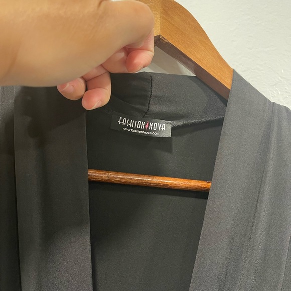 Fashion Nova Shoulder Pad Maxi Dress - Picture 5 of 6